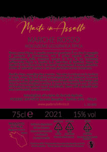 Etichetta vino marte assalto podere l'infinito 