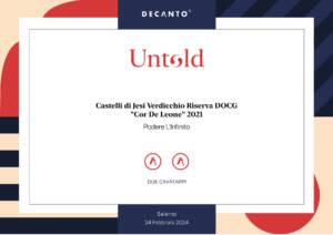 DECANTO 2025 PREMIO COR DE LEONE RISERVA PODERE L'INFINITO