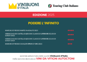 PREMIO PER VINI DA VITIGNI AUTOCTONI EDIZIONE 2025 VINIBUONI D'ITALIA PODERE INFINITO